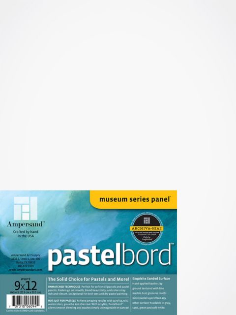 PASTELBORD WHITE 1/8 INCH 9X12