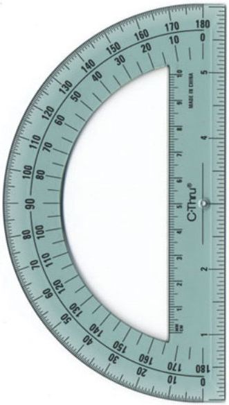 PROTRACTOR 6 180DEG GREEN
