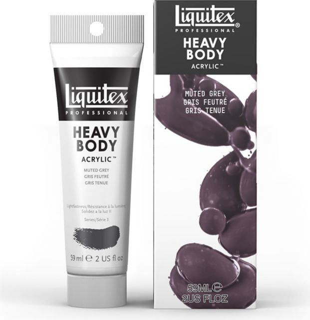 Heavy Body Acrylic Muted Collection 59mL Grey
