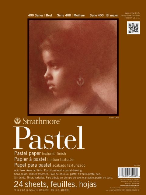 PASTEL PAPER PAD 400 9X12 24 SHEETS ASSORTED COLORS