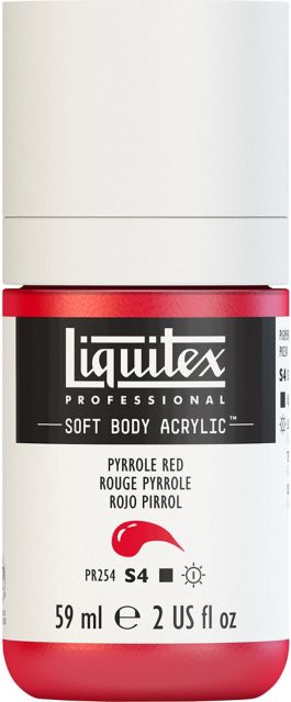 PROFESSIONAL SOFT BODY ACRYLIC 59ML PYRROLE RED