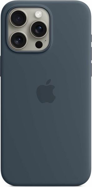 iPhone 15 Pro Max Silicone Case with MagSafe - Storm Blue