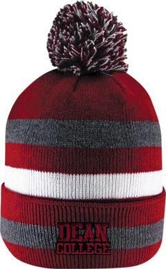 Dean College Knit Cuff Pom Hat