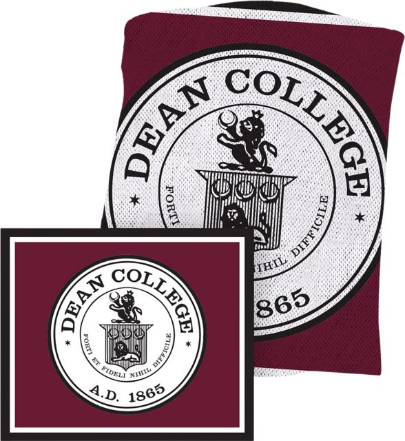 Dean College 63 in. x 53 in. Knit Blanket