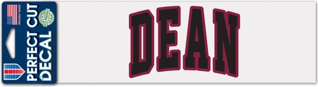 Dean College 3'' x 10'' Perfect Cut Decal