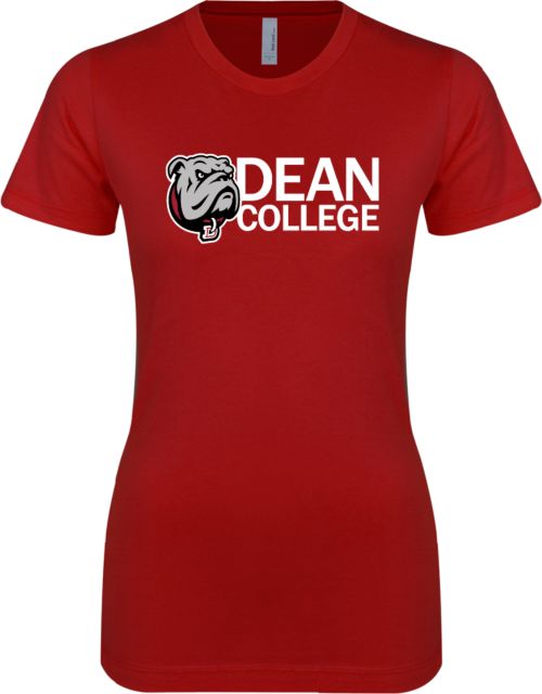 Dean College Next Level Womens Boyfriend Tee Dean College w/ Bulldog Head - ONLINE ONLY