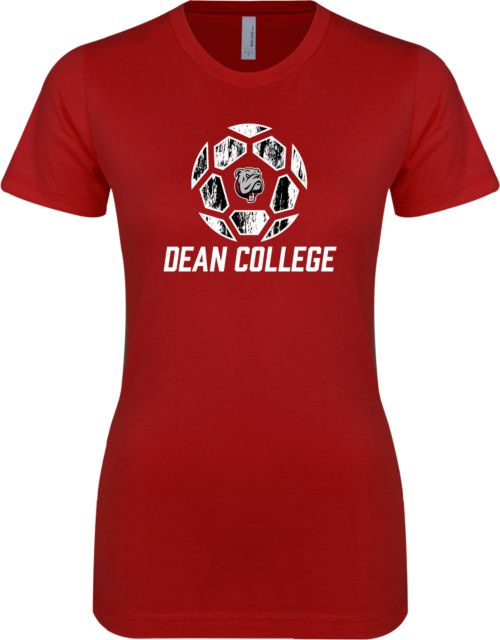 Dean College Next Level Ladies SoftStyle Junior Fitted Tee Distressed Soccer Design - ONLINE ONLY