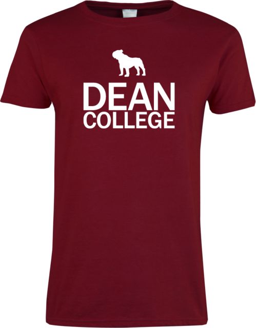Dean College Next Level Womens Short Sleeve Tee Dean College Stacked w/ Bulldog - ONLINE ONLY