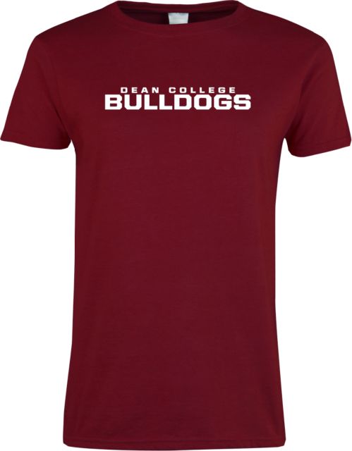 Dean College Next Level Womens Short Sleeve Tee Dean College Bulldogs Stacked - ONLINE ONLY