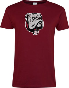Dean College Ladies T Shirt Bulldog Head Distressed - ONLINE ONLY