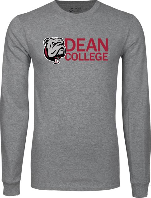 Dean College Long Sleeve T Shirt Dean College w/ Bulldog Head - ONLINE ONLY