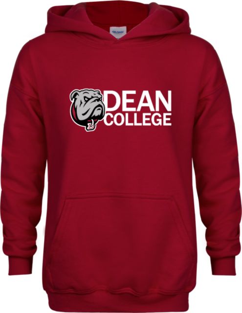 Dean College Youth Fleece Hoodie Dean College w/ Bulldog Head - ONLINE ONLY