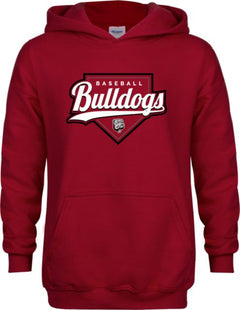 Dean College Youth Fleece Hoodie Baseball Plate Design - ONLINE ONLY