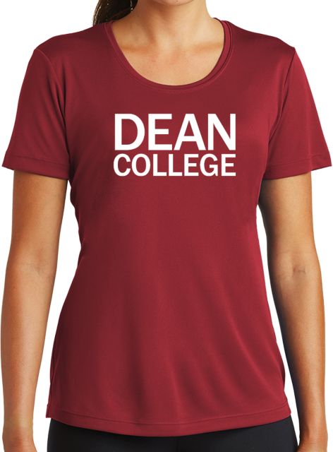 Dean College Womens Performance Short Sleeve Tee Primary Mark - ONLINE ONLY
