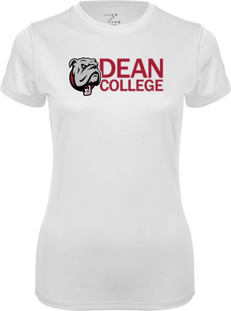 Dean College Womens Performance Short Sleeve Tee Dean College w/ Bulldog Head - ONLINE ONLY