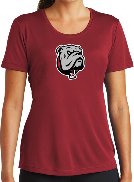 Dean College Womens Performance Short Sleeve Tee Bulldog Head - ONLINE ONLY