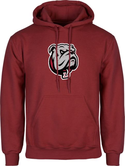 Dean College Fleece Hoodie Bulldog Head Distressed - ONLINE ONLY