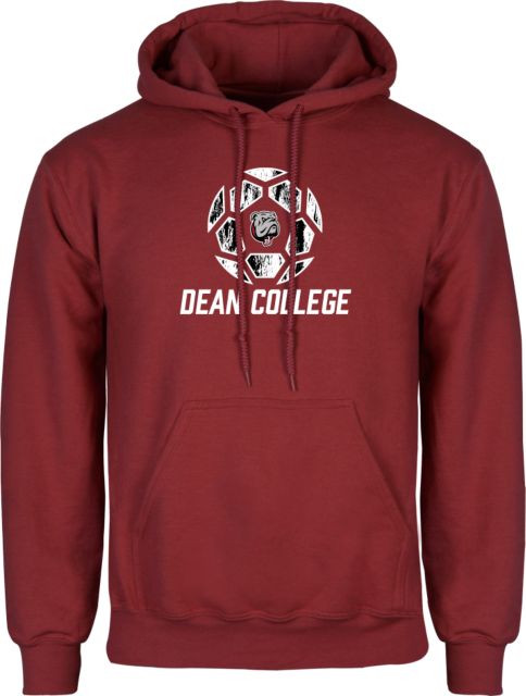 Dean College Fleece Hoodie Distressed Soccer Design - ONLINE ONLY