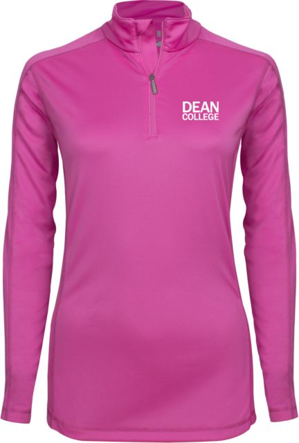 Dean College Syntrel Womens Interlock 1/4 Zip Primary Mark - ONLINE ONLY