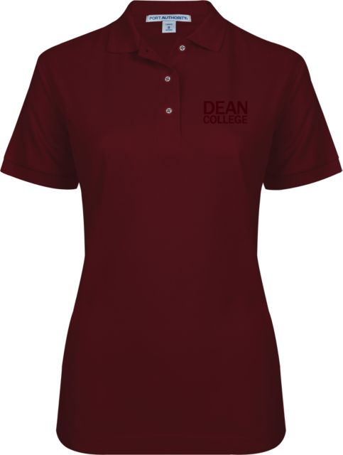 Dean College Womens Silk Touch Pique Polo Primary Mark - ONLINE ONLY