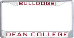 Dean College Metal License Plate Frame in Bulldogs - ONLINE ONLY