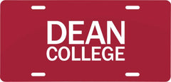 Dean College License Plate Primary Mark - ONLINE ONLY