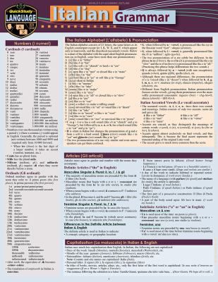 ITALIAN GRAMMAR UPDATED